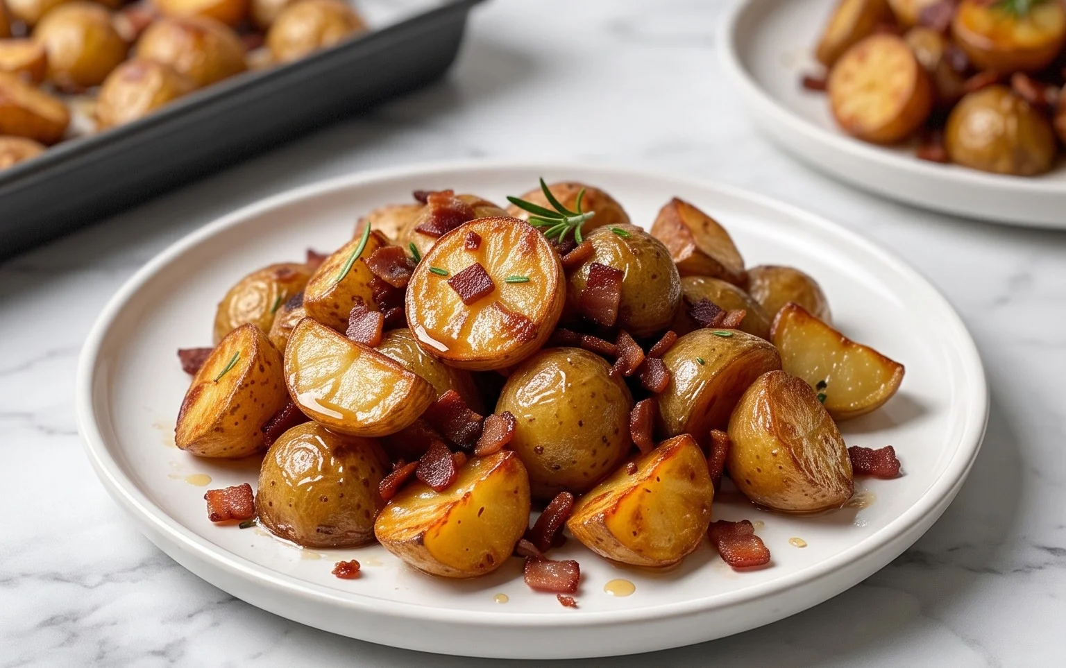 Honey Beef Bacon Roasted Potatoes